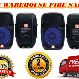 2 MR DJ PBX1559S 8" 2 Way Portable Passive Speaker with LED Accent Lighting