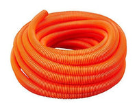 American Terminal 1/2" Dia. x 100 ft Orange Flexible Polyethylene Corrugated Split Tubing Wire Loom