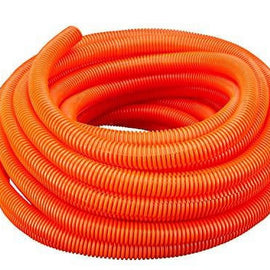 American Terminal 1/2" Dia. x 100 ft Orange Flexible Polyethylene Corrugated Split Tubing Wire Loom