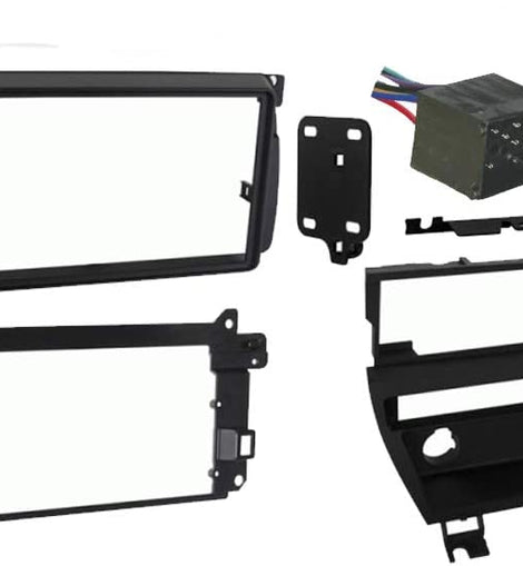Metra 95-9311B BMW M3 2001-2006 1-Switch Panel Vehicle Double DIN Dash Installation Kit, 70-8590 Wiring Harness, 40-VW10 Antenna Adapter