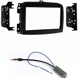 Metra 95-6521B Double DIN Installation Kit for Fiat 500L 2014-Up Vehicles + Antenna