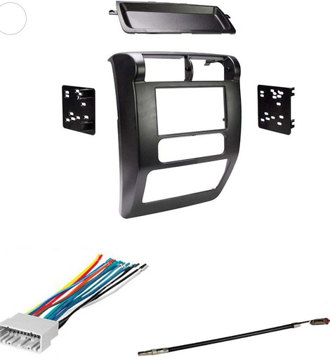 Metra 95-6541 Double DIN Dash Kit 2003-2006 Jeep Wrangler Bundle
