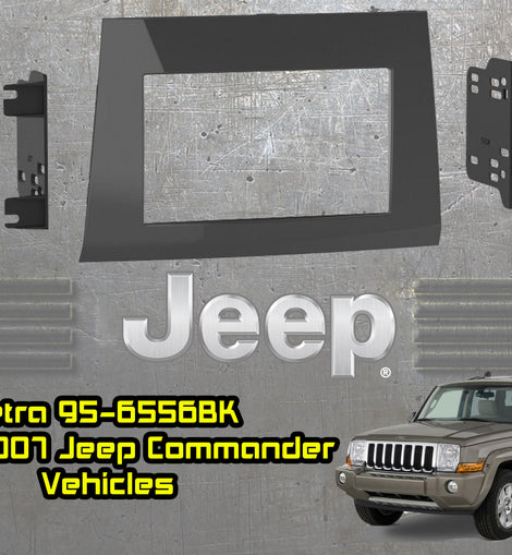 Metra 95-6556G Gray 2006 2007 06 07 JEEP Commander Car Radio Stereo Installation Dash Kit