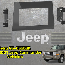 Metra 95-6556DK Dark Khaki 2006 2007 06 07 JEEP Commander Car Radio Stereo Installation Dash Kit with Metra CHTO-01 Wiring Harness and Metra 40-CR10 Antenna Adapter