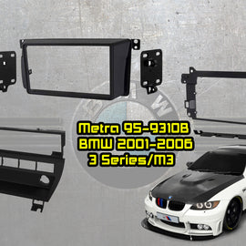 Metra 95-9310B 1999-2006 BMW 3 Series with 5-Switch Panel Vehicle Double DIN Dash Installation Kit