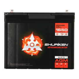 Shuriken SK-BT70 12V High Performance AGM Power Cell Battery for Systems Up To 1650 Watts