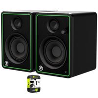 Mackie CR4-XBT 4 inch Creative Reference Multimedia Studio Monitors with Bluetooth Bundle
