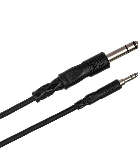 Hosa CMS-103 Stereo Interconnect Cable, 3.5 mm TRS to 1/4 in TRS - 3 Feet