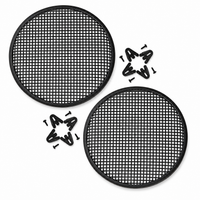 MK 2 pack 18" INCH GRILL WAFFLE SPEAKER SUB WOOFER GRILLS WITH CLIPS AND SCREW
