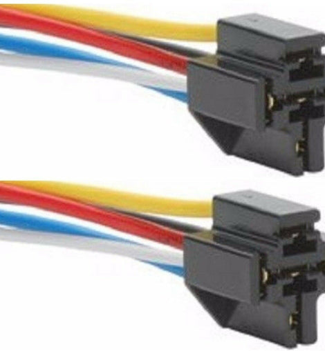 2 Absolute SRS105 5-Pin 12 VDC Bosch Relay Socket Interlocking