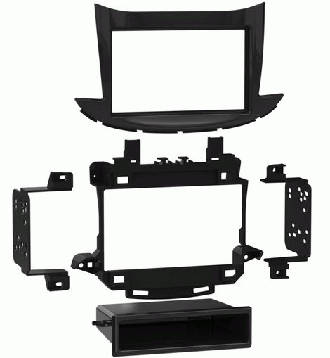 Metra 99-3023HG Single-DIN Dash Kit Install Fit 2017-2020 Chevrolet Trax