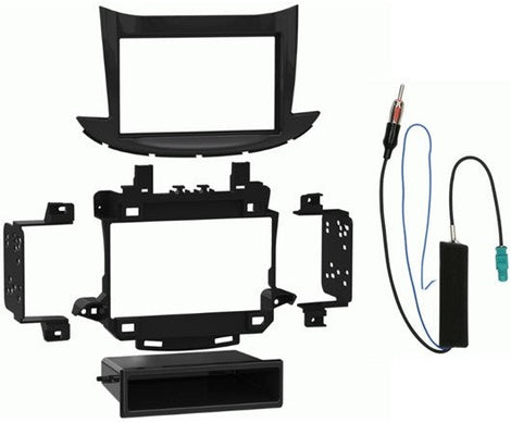 Metra 99-3023HG Single-DIN Dash Kit & Antenna Adapter Fit 2017-2020 Chevrolet Trax