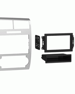 FIT 05-07 MAGNUM CHARGER SILVER CAR RADIO STEREO DOUBLE DIN INSTALLATION DASH KIT