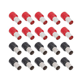 Tsunami TSX-4GA-FERR 20-Piece Red and Black 4GA Ferrules - Refill Pack