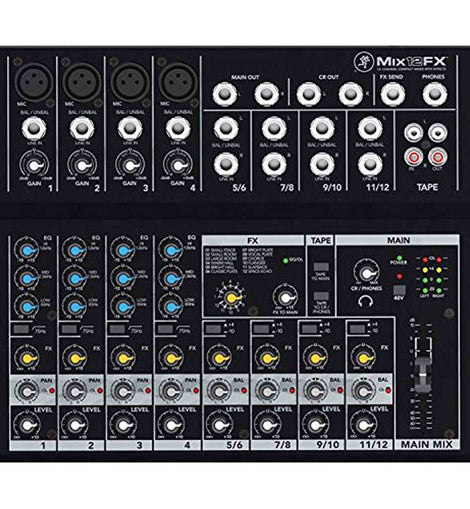 Mackie Mix12FX 12-channel Compact Mixer with FX