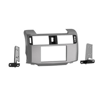 Metra 99-8271S Single/Double-DIN Car Stereo Silver Dash Kit - Compatible Fits for Toyota 4 Runner 2010-Up