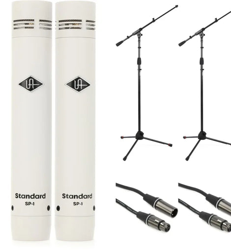 Universal Audio UA-SP1-U Pencil Microphone - Matched Pair Stand and Cable Bundle