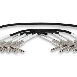 Hosa CPE-606 Right Angle to Right Angle Guitar Patch Cable (6 Pack, 6 Inch)