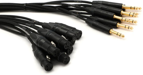 Mogami GOLD 8 TRSXLRF-50 8-channel 1/4 inch TRS Male to XLR Female Snake Cable - 25 foot
