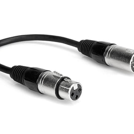 Hosa DMX-106 DMX512 Adaptor, XLR5M to XLR3F - 6 Inch