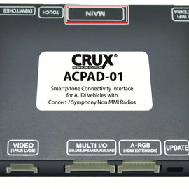 Crux ACPAD-01 Smart-Play Smartphone Connectivity Interface for Audi Vehicles with Concert / Symphony Non MMI Radios