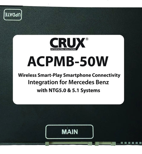 Crux ACPMB-50W Wireless Smart-Play Integration with Multi Camera Inputs for Mercedes Benz vehicles with NTG5/5.1 Systems