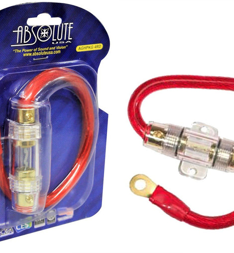 Absolute AGHPKG4 4 Gauge Power Cable and In-Line Fuse Kit