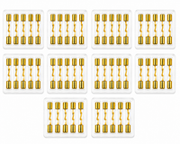 AT AGU-80-50 50 AGU 80 Amp Standard Gold Glass Fuses Tube Car Auto Audio Amplifier Home Marine