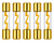 Absolute AGU50-5 5-Pack 50 Amp Gold-Plated AGU Glass Fuses