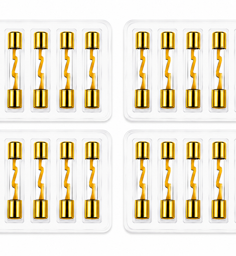 AT AGU-80-20 20 AGU 80 Amp Standard Gold Glass Fuses Tube Car Auto Audio Amplifier Home Marine