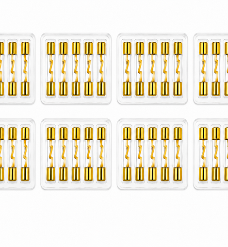 AT AGU-80-40 40 AGU 80 Amp Standard Gold Glass Fuses Tube Car Auto Audio Amplifier Home Marine