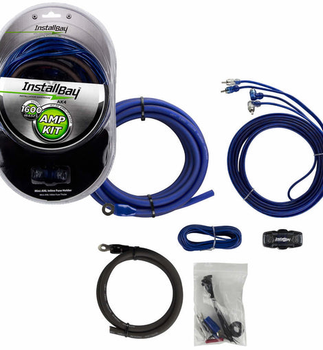 Install Bay AK4 4 GA Value AMP Kit Complete 1600w - Each
