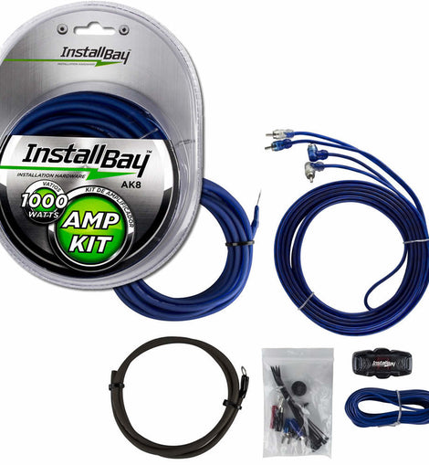 Install Bay AK8 8 GA Value AMP Kit Complete 1000w - Each