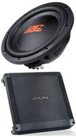 Alpine BBX-T600 600W 2-ohm 2 Ch Amplifier & DSW2500 12" Subwoofer