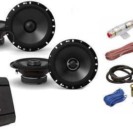 Alpine 6.5" S2-S65C Component S2-S65 Coaxial & S2-A36F 4 CH Amplifier & KIT4