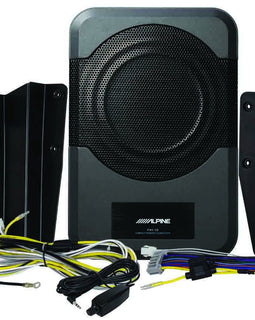 Alpine PWE-S8-WRA Compact powered subwoofer  8" Amplified Custom Fit for 2011-up Jeep Wrangler 4 door