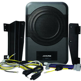 Alpine PWE-S8-WRA Compact powered subwoofer  8" Amplified Custom Fit for 2011-up Jeep Wrangler 4 door