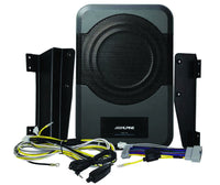 Alpine PWE-S8-WRA Powered Subwoofer 8" Amplified Custom Fit for 2011-up Jeep Wrangler 4 door Under Seat Plug and Play 120 Watt Amplified Subwoofer