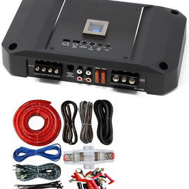 Alpine R2-A75M 750 W RMS R-Series Class-D Mono Sub Amplifier + 4 Gauge Amp Kit