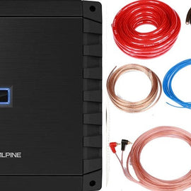 Alpine S2-A36F S-Series Class-D 4-Channel Car Amplifier & KIT0 0 Installation AMP Kit