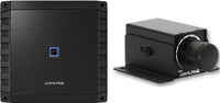Alpine S2-A36F S-Series Class-D 4-Channel Car Amplifier + RUX-KNOB.2 Remote Bass Level Control