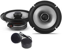 Alpine S2-S65 6.5" Front Factory Speaker Replacement for 2003-2008 Infiniti FX35 FX45 with Absolute TW500 Tweeter