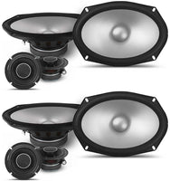 2 Alpine S Series S2-S69C 6x9" Hi-Res Component Car Audio Speaker System