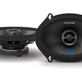 2 Alpine S-S57 5x7" (6x8") Speaker Bundle Two Pairs of 5x7" (6x8") 2-Way Coaxial Speakers