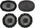 Alpine SXE-1726S 6-1/2" 220W +SXE-6926S 6x9" 280W Car Coaxial Speakers