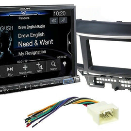 Alpine X308U 8" Navigation CarPlay Android + install Kit for 08-17 Mitsub Lancer