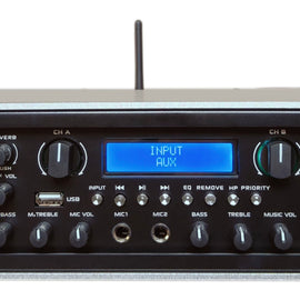 MR DJ AMP2000DSP 2Ch Class AB 2000W PA DJ Power Amplifier Onboard DSP Bluetooth USB