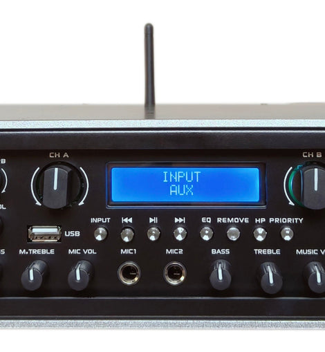 MR DJ AMP5000DSP 2Ch Class AB 5000W PA DJ Power Amplifier With Onboard DSP Bluetooth USB