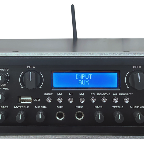 MR DJ AMP7000DSP 2Ch Class AB 7000W PA DJ Power Amplifier Onboard DSP Bluetooth USB