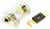 Absolute USA ANH-0 Gold Inline ANL Fuse Holder Fits 0, 2, 4 Gauge with 120AMP Fuse
